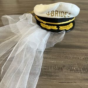 Bride Captain Hat with Veil